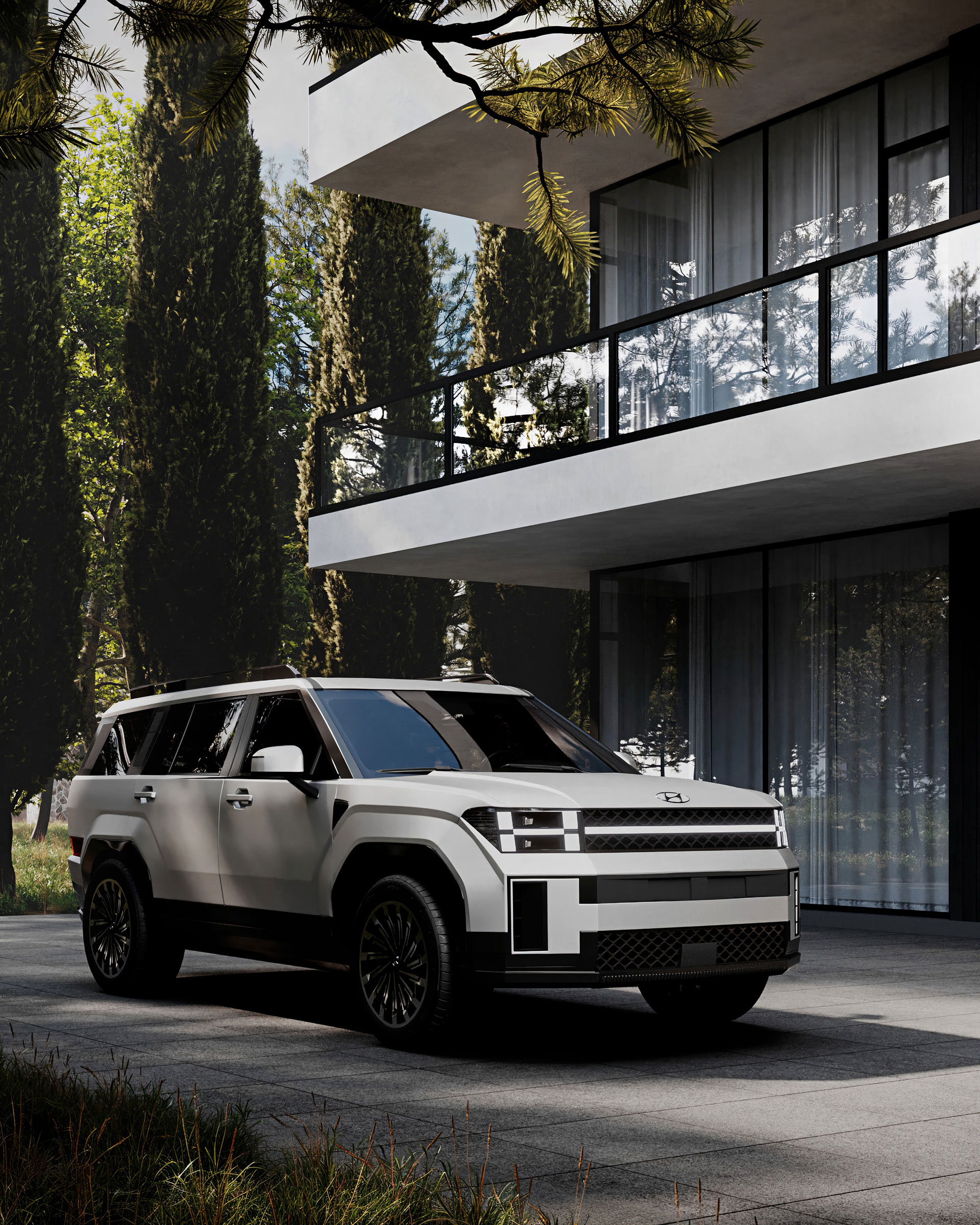 Hyundai Santa Fe 2025 CGI — product visualization, image 2